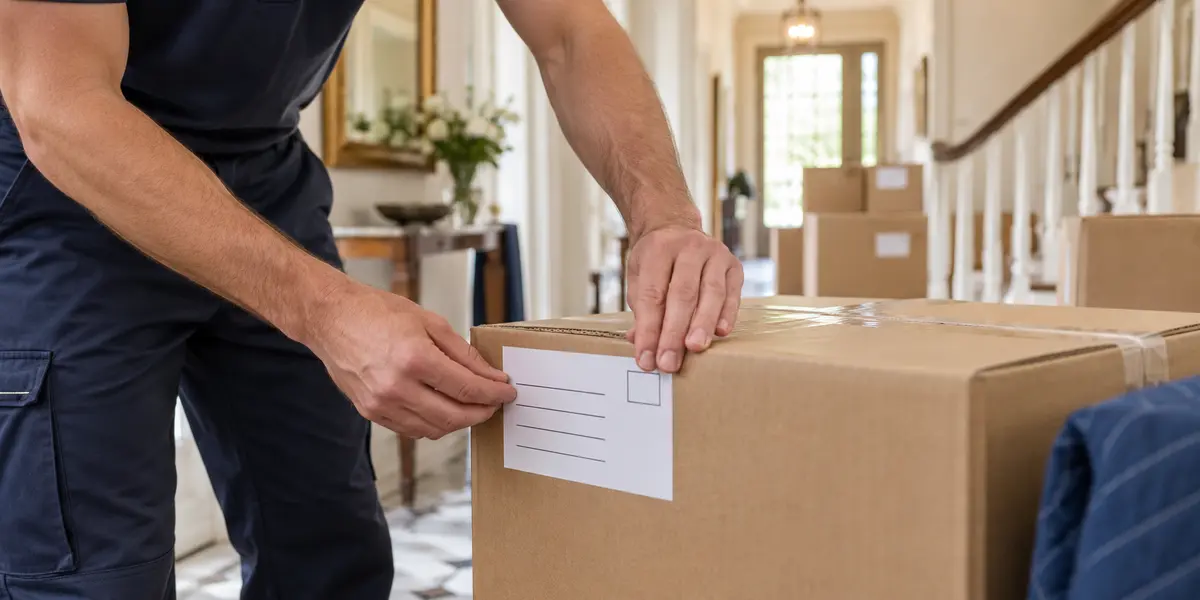 Packing Aberford and Storage Aberford carton labelling